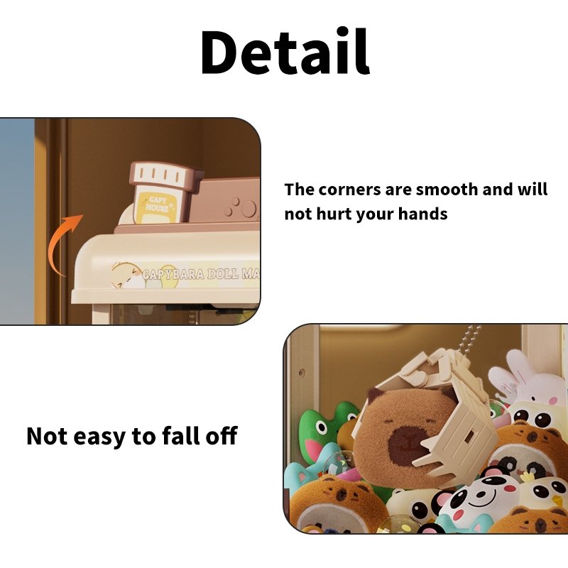 Best Mini Claw Machine Toy for Kids, Capybara Theme, Size L - FrolicFindsU
