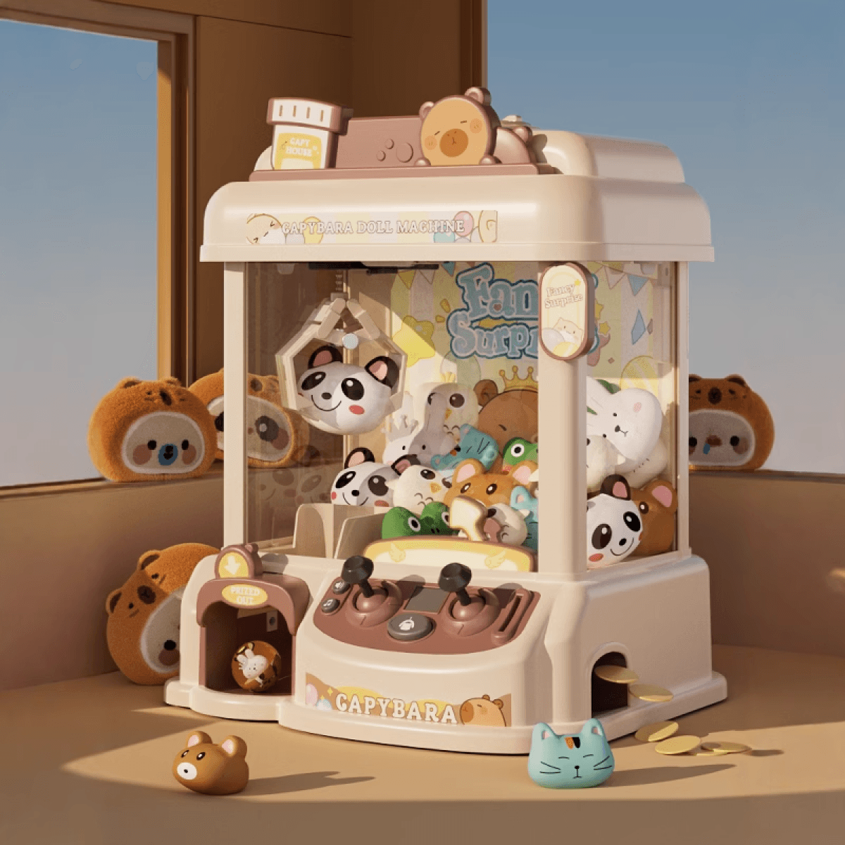 Capybara mini claw machine toy