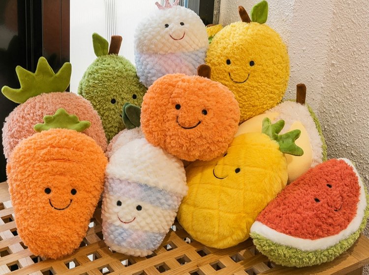 Fruit Theme Plush Toy, Bedroom Decoration
