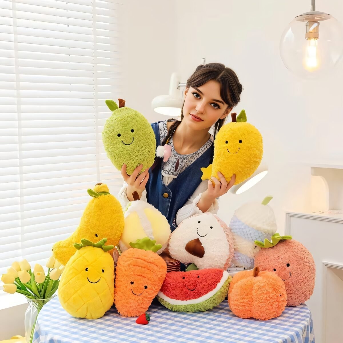 Fruit Theme Plush Toy, Bedroom Decoration