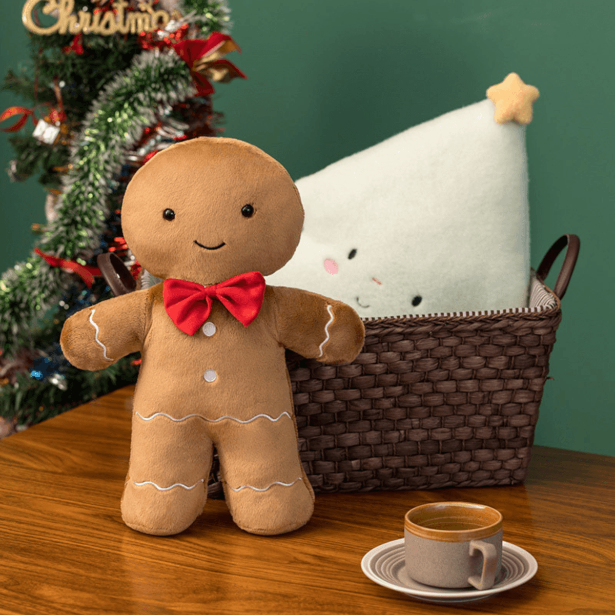 Cute Christmas Plush Toy, Gingerbread Man, Garland, Christmas Tree - Perfect for Holiday Home Decor & Kids' Christmas Gifts