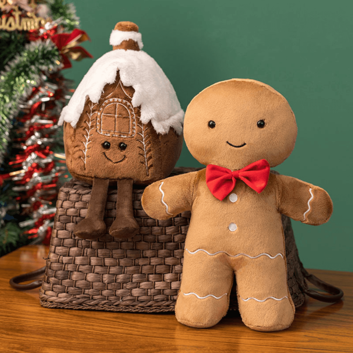 Cute Christmas Plush Toy, Gingerbread Man, Garland, Christmas Tree - Perfect for Holiday Home Decor & Kids' Christmas Gifts