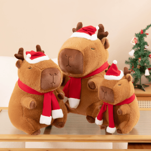 Home 16 Capybara Plush Doll, Christmas Theme, Stuffed Animals Soothing Sleeping Toys For Kids Birthday Christmas Gift