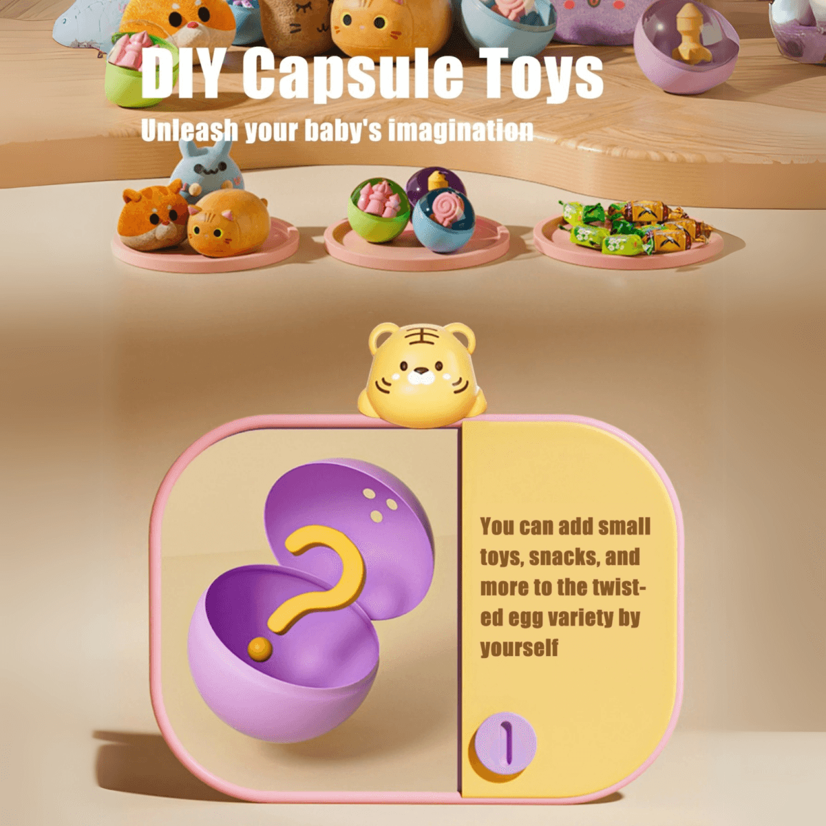 Mini Claw Machine Toy for Kids, Deep Blue Space Bear Theme, Size M