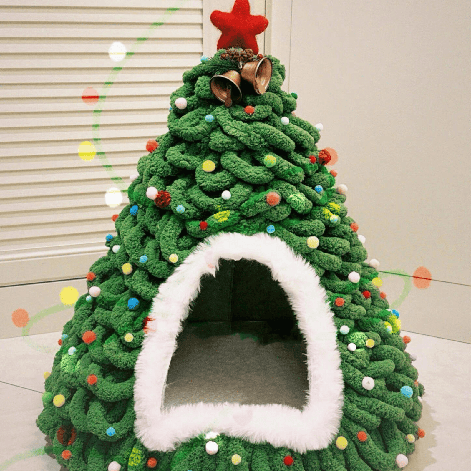 Cozy Christmas Cat Tree DIY Cat House Kit