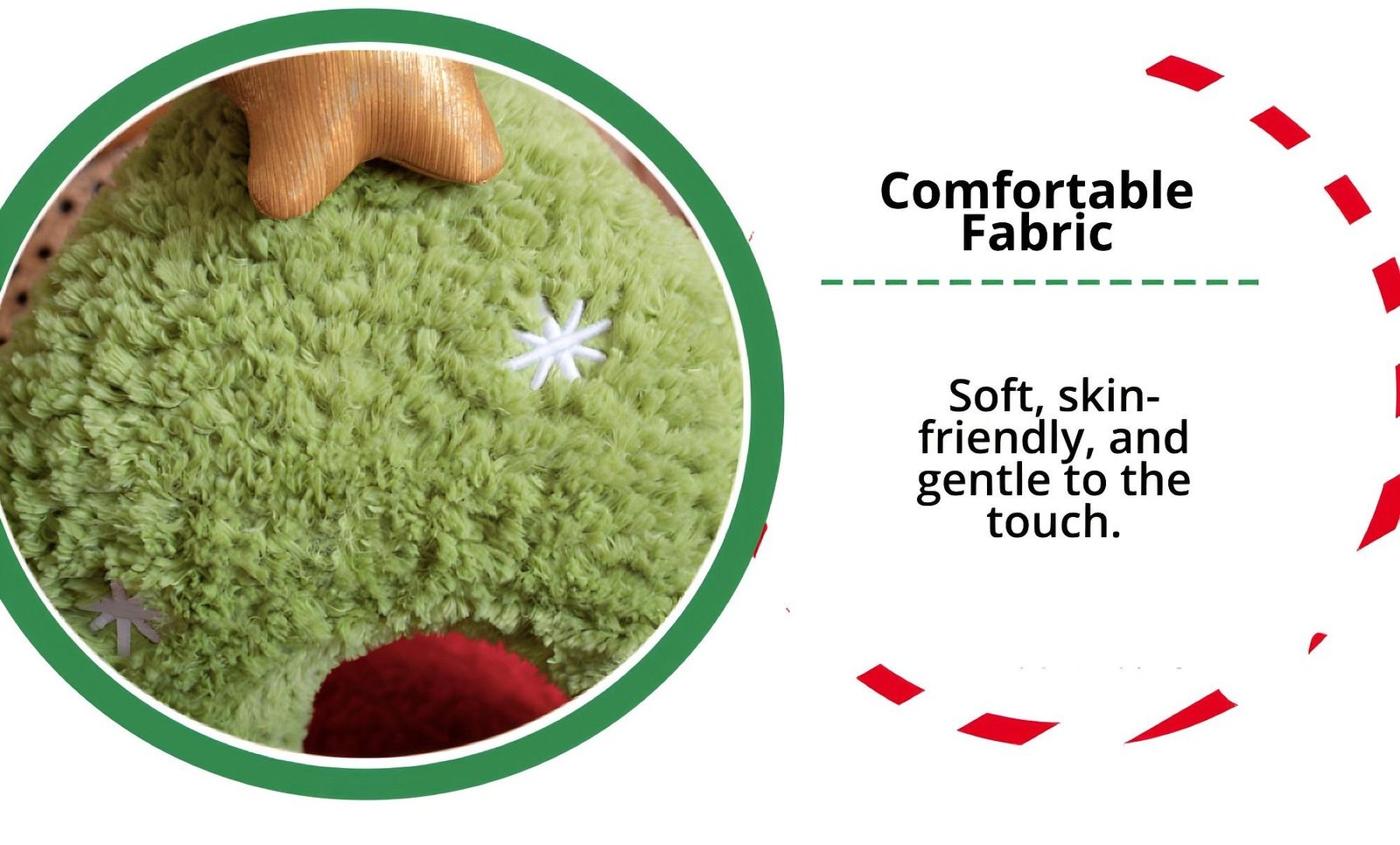 Christmas Ornaments Holiday Pillow with Stuffed Plush Christmas Bear – Festive Christmas Decorations for Kids and Family