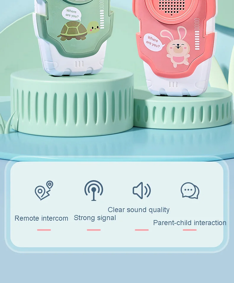 2-Pack Kids Walkie Talkies - Fun Parent-Child Communication Set for Christmas Gifts