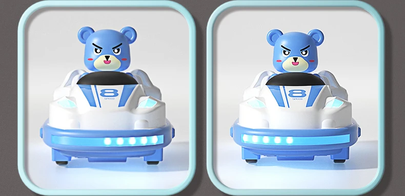 Kids’ Remote Control Bumper Car with Sound, Lights, and Competitive Gameplay