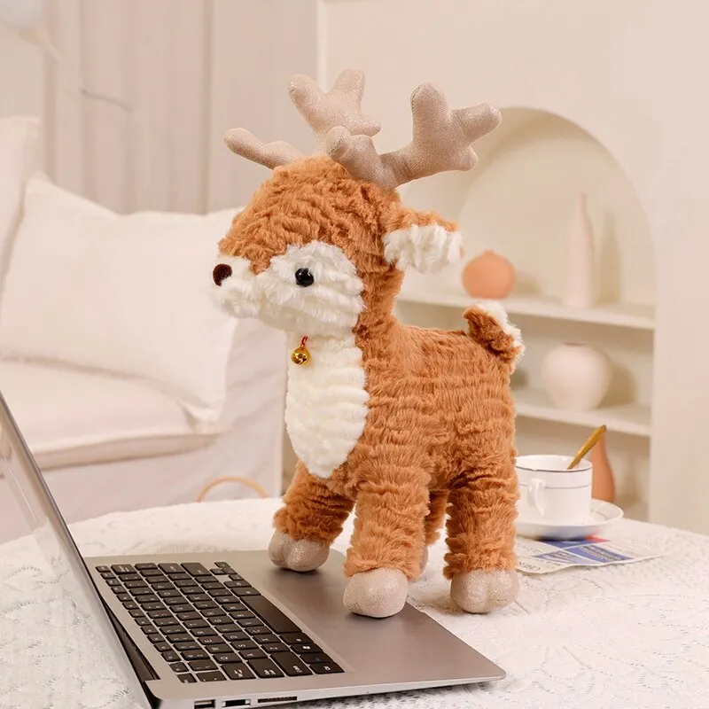 Christmas Elk Plush Toy - Cute Reindeer Doll for Kids & Home Decor, Perfect Christmas Tree Ornament & Festive Gift