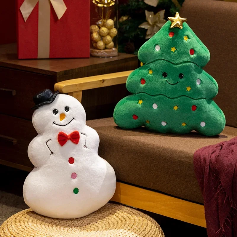 Christmas Plush Toys - Tree, Snowman, Gingerbread Man, Cookie House & Pillow Gifts
