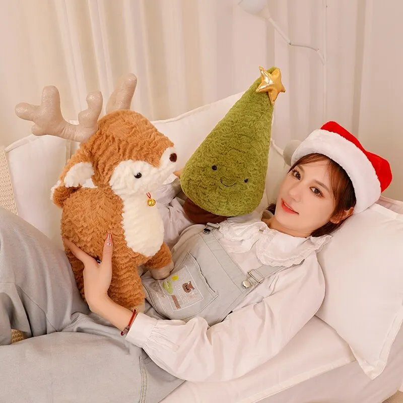 Christmas Elk Plush Toy - Cute Reindeer Doll for Kids & Home Decor, Perfect Christmas Tree Ornament & Festive Gift