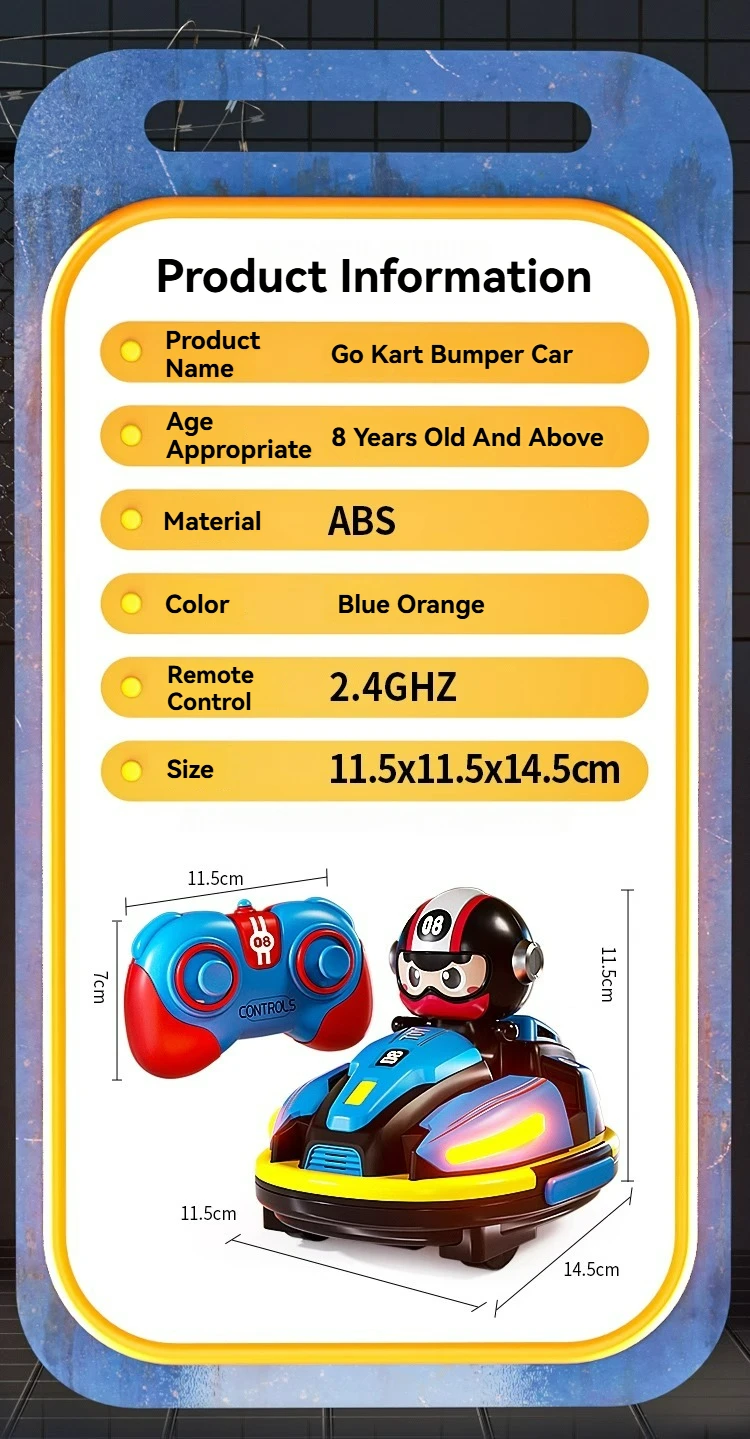 RC Battle Bumper Car Toy with Music, Lights, and Catapult – Fun for Kids & Family 26 RC Battle Bumper Car Toy with Music, Lights, and Catapult – Fun for Kids & Family