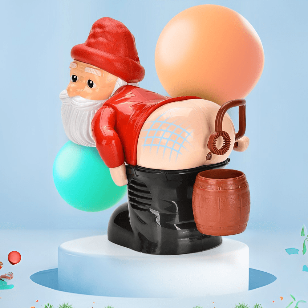 Funny Bubble Blowing Santa Claus Toy with Music, Light, Prank Funny Christmas Toy Gift