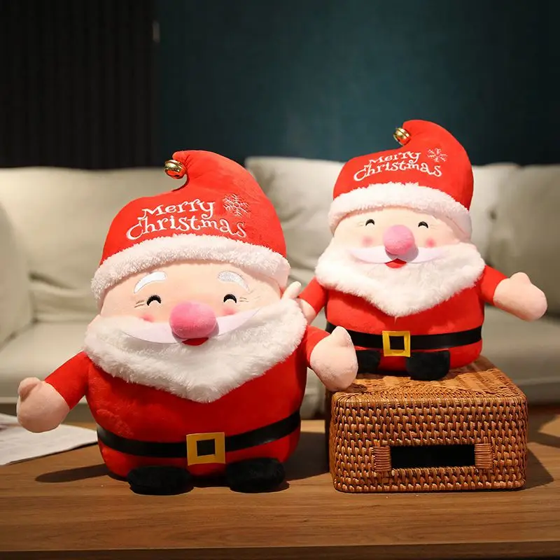 Cozy Christmas Plush: Stuffed Santa & Elk Animals - Perfect Holiday Gifts for Kids and Home Decor