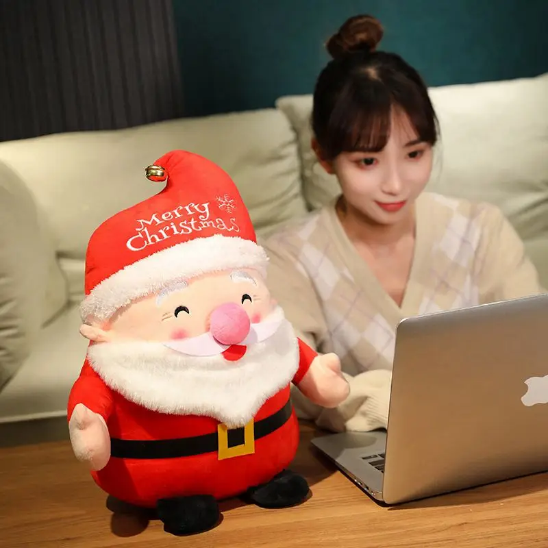 Cozy Christmas Plush: Stuffed Santa & Elk Animals - Perfect Holiday Gifts for Kids and Home Decor